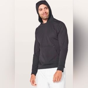 Lululemon Athletica Warped Sense Pullover Hoodie Mesh Sweatshirt Black Medium